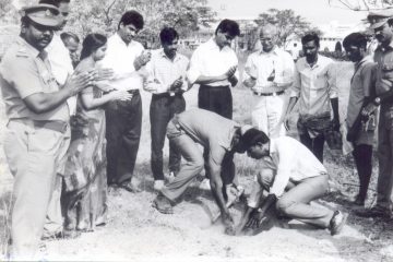 Vellore Engineering College - Year 1991 - Tree Plantation by NSS