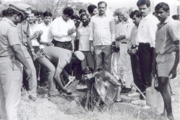 Vellore Engineering College - Year 1991 - Tree Plantation by NSS