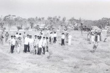 Vellore Engineering College - Year 1991 - Tree Plantation by NSS