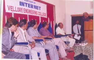 A workshop on the Internet was held at Vellore Engineering College in 1996, exploring the digital horizon and its vast possibilities.