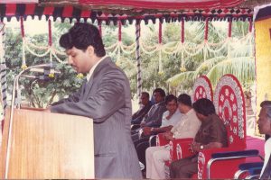 The foundation stone for the library at Vellore Engineering College was laid by Chief Guest Mr. M. GopalaKrishnan, Chairman and MD of Indian Bank, on December 22, 1994.