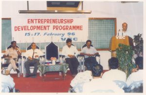 Vellore Engineering College conducted an Entrepreneurship Development Program in 1996, empowering innovators and future entrepreneurs.