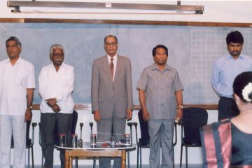 Photos were taken during a lecture held at VCR Memorial Hall on February 15, 1998.