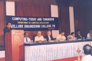 A seminar on "Computing - Today and Tomorrow" was organized by the Department of Computer Applications at Bangalore on August 29, 1998, with Guest of Honor Civil Aviation Minister Ananth Kumar.