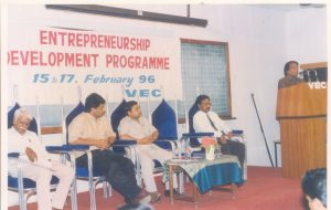 Vellore Engineering College conducted an Entrepreneurship Development Program in 1996, empowering innovators and future entrepreneurs.