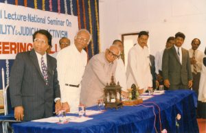 The Dr. Channa Reddy Auditorium was inaugurated at Vellore Engineering College on February 9, 1997, with Professor Madhu Dandavate, Deputy Chairman of the Planning Commission, gracing the occasion as the chief guest.