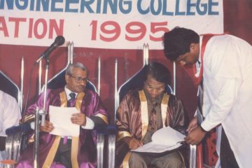 Vellore Engineering College's 1995 convocation ceremony was graced by Justice S.Jegadeesan and Kumar Rajarathinam, judges of the Madras High Court and Karnataka High Court, respectively