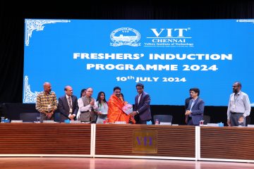 Welcoming Guest Mr. Md. Shakeel Akther IPS for First Day of Freshers Induction Programme