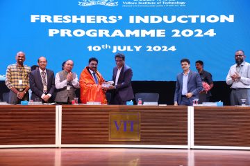 Welcoming Guest Mr. Md. Shakeel Akther IPS for First Day of Freshers Induction Programme