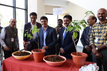 According to Planting initiative Mr. M. B. Chittibabu sir done planting in the first Day of Freshers Induction Programme.