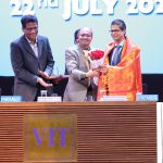 chief guest Mr. Sudhir Mishra was honored at 22nd july Freshers' Induction Programme 2024.