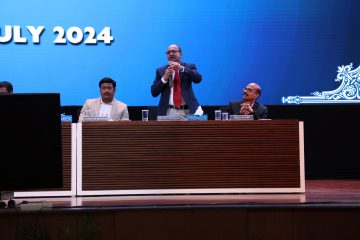 Pro Vice Chancellor Dr. T. Thyagarajan speaking at 24th July Freshers' Induction Programme 2024