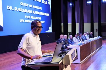 chief guest Dr. Subramani Ramakrishnan given an excellent speech in 25th July Fresher Induction Programme 2024