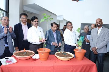 Planting initiative done by Mr. Ramesh Barath at second day (11-07-2024) of freshers induction programme.