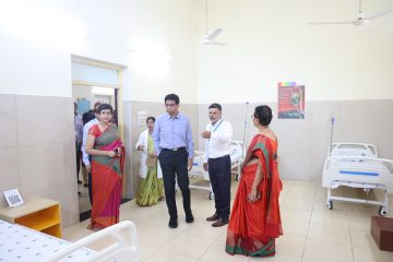 Dr. Sekar Viswanathan visited inner side of the health care center.