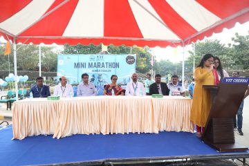 Dr. Sekar Viswanathan graced the event of mini marathon on march 5th