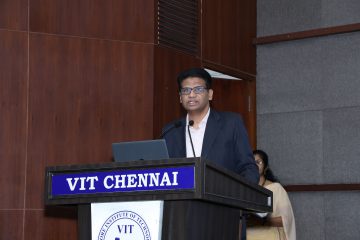 Dr.Sekar Viswanathan given a powerful speech at faculty research award event.