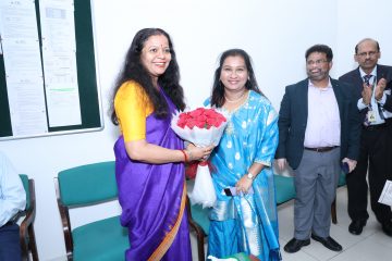 Welcoming Ms. Chetana Patnaik to the 1st day of convocation 2024