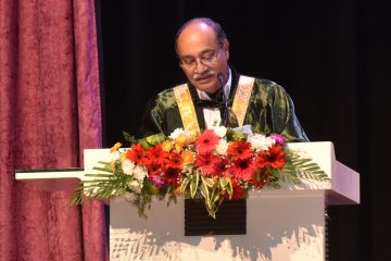 Pro Vice Chancellor was giving a speech in 1st Day of Convocation 2024