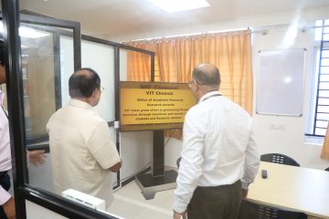 Dr. G. Viswanathan sir visiting each sections of research scholars' hall