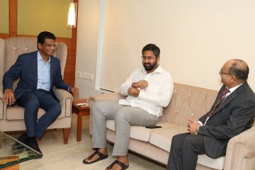 Dr. Sekar Viswanathan had welcomed the guest Mr. Sribharath Mathukumilli to technovit '24 and had a conversation with him.