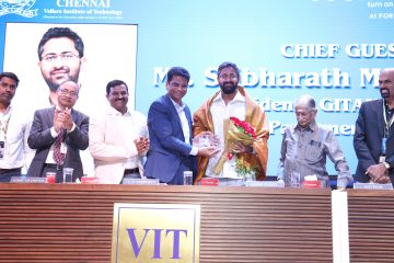 Mr. Sribharath Mathukumilli was honored by Dr. Sekar Viswanathan.