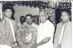 Vellore Engineering College - March 1990-Best Outgoing Student Award - Received from T.C. MOHAN, Vice Chancellor, Annamalai University